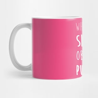 Sleep like a baby?? in hot pink #whereisthemanual Mug